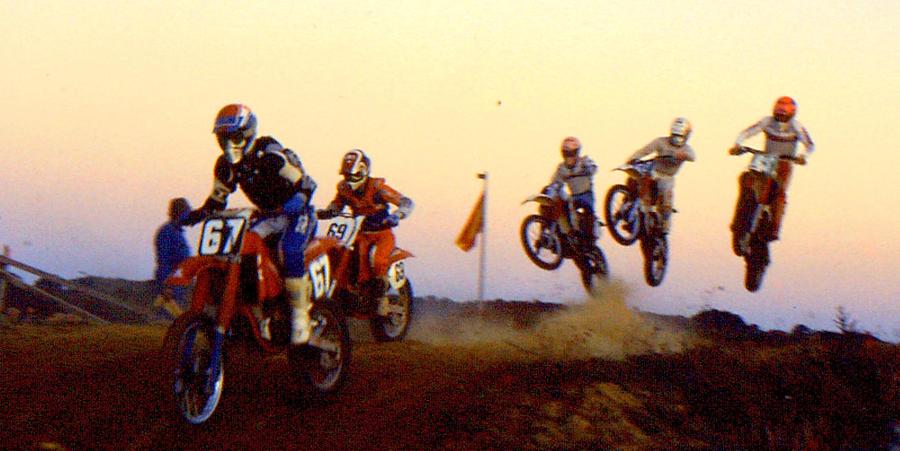 Fox Photograph - French supercross 88 by Guy Pettingell