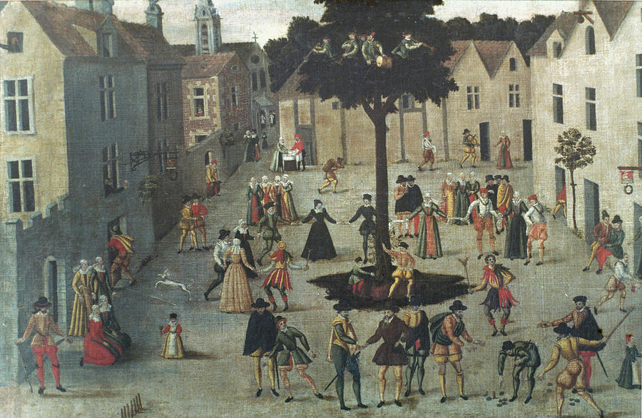 French Town, 16th Century Painting by Granger