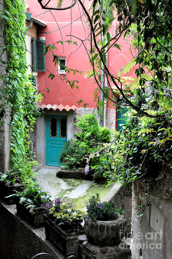 Architecture Photograph - French Village Courtyard  by Tatyana Searcy