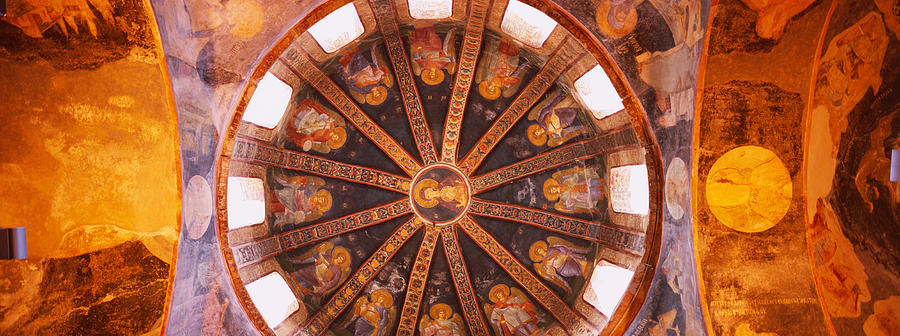 Byzantine Photograph - Frescos In A Church, Kariye Museum by Panoramic Images