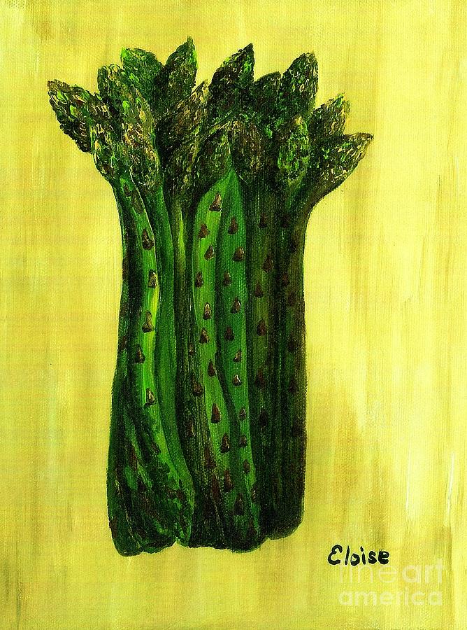 Fresh Asparagus Painting by Eloise Schneider Mote