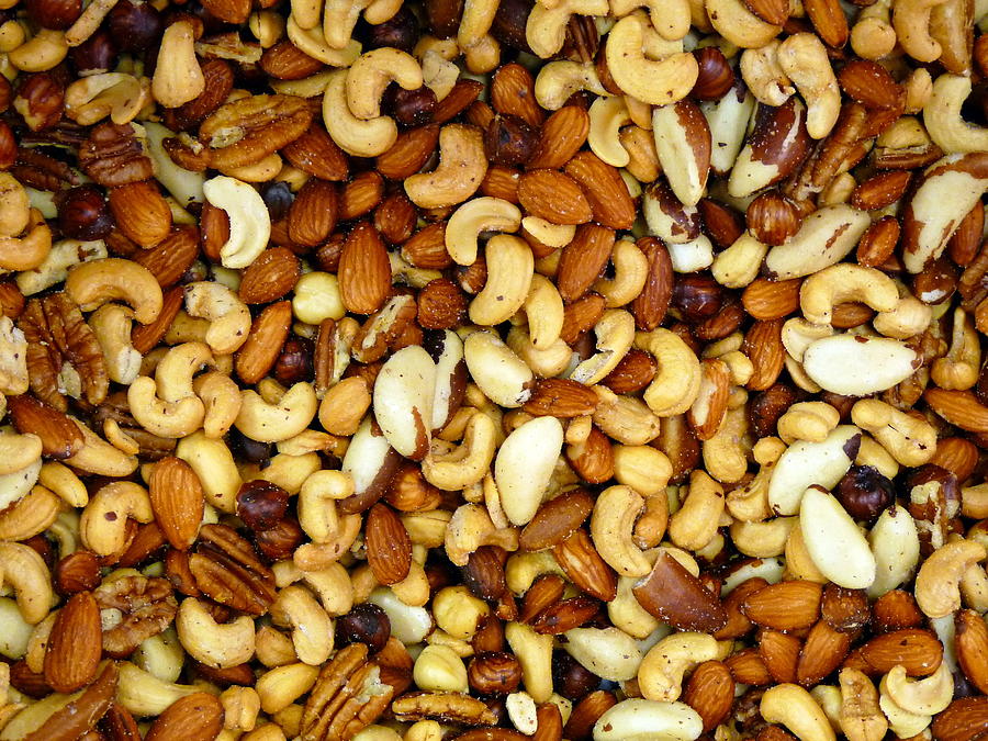 Fresh Assorted Nuts Photograph by Jeff Lowe