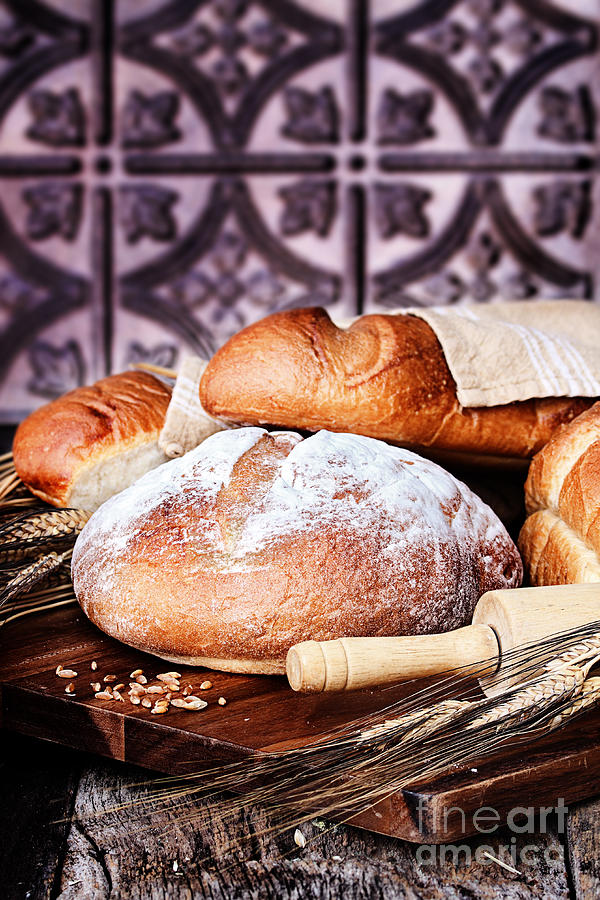 Fresh Baked Loaves of Breads Photograph by Stephanie Frey