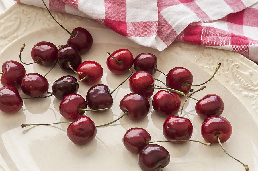 Fresh Bing Cherries Photograph by Rich Franco
