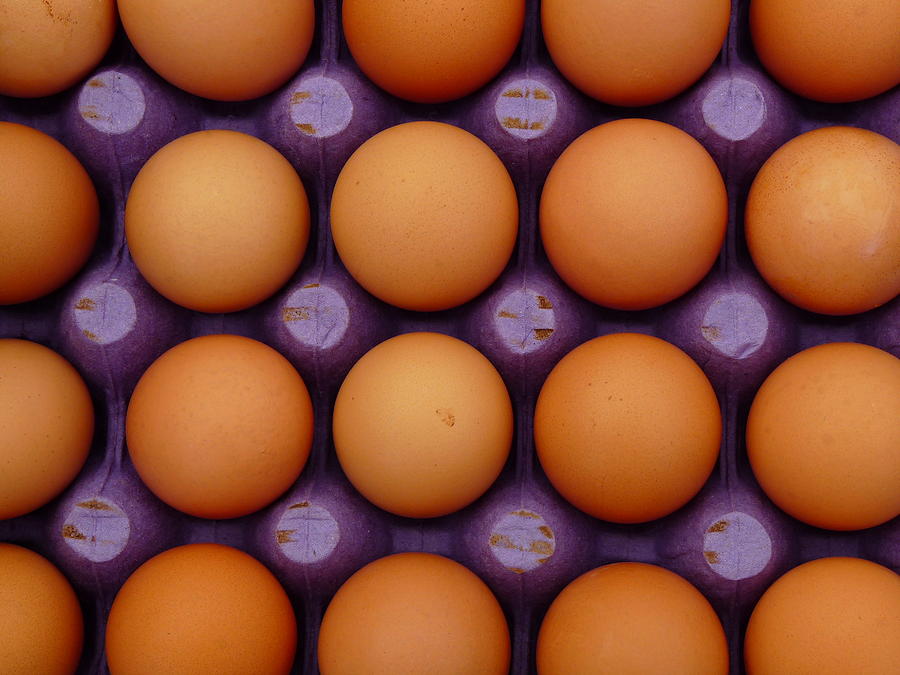 Fresh Brown Eggs Photograph by Jeff Lowe