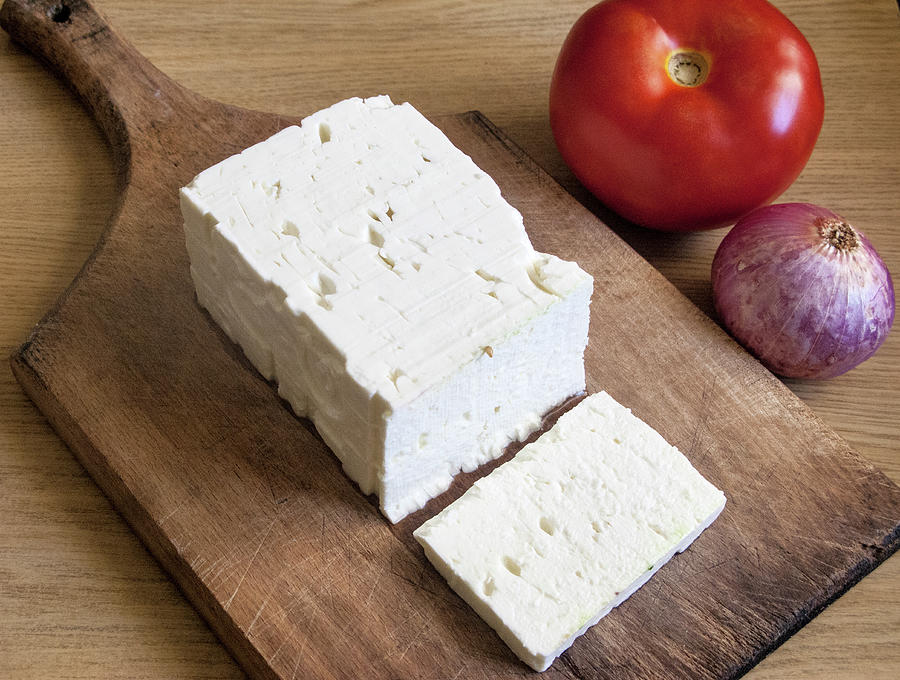 Fresh Feta Cheese Photograph by Steve Outram