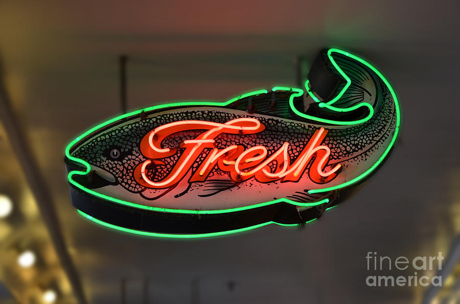 Fresh fish Photograph by Frank Larkin