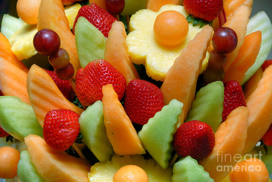 Grape Photograph - Fresh Fruit Arrangement by Amy Cicconi