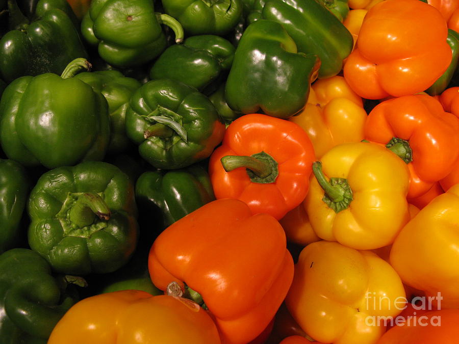 Vegetable Photograph - Fresh market series. Green and Orange by Ausra Huntington nee Paulauskaite