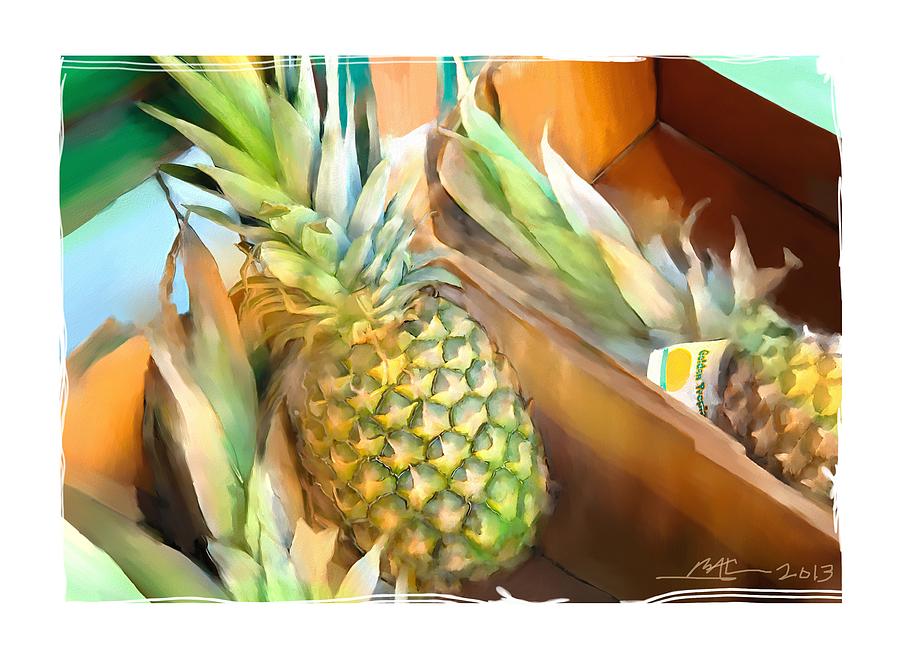 Fresh Pineapples  by Bob Salo
