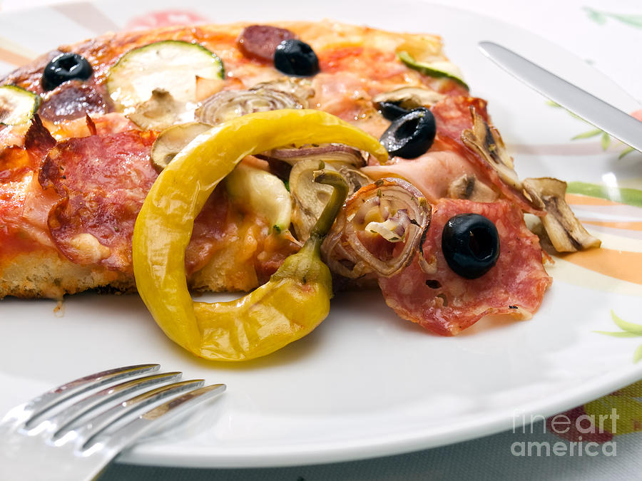 Tomato Photograph - Fresh Pizza by Sinisa Botas