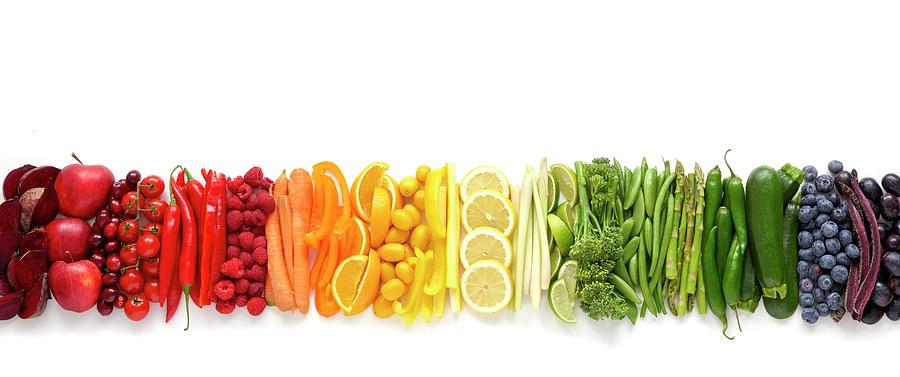 Fresh Produce In A Line Photograph by Science Photo Library