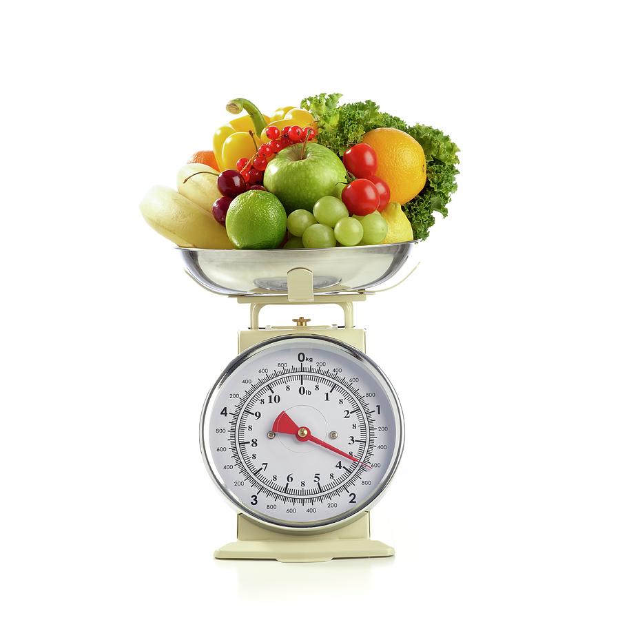 Fresh Produce On The Weighing Scales Photograph by Science Photo Library