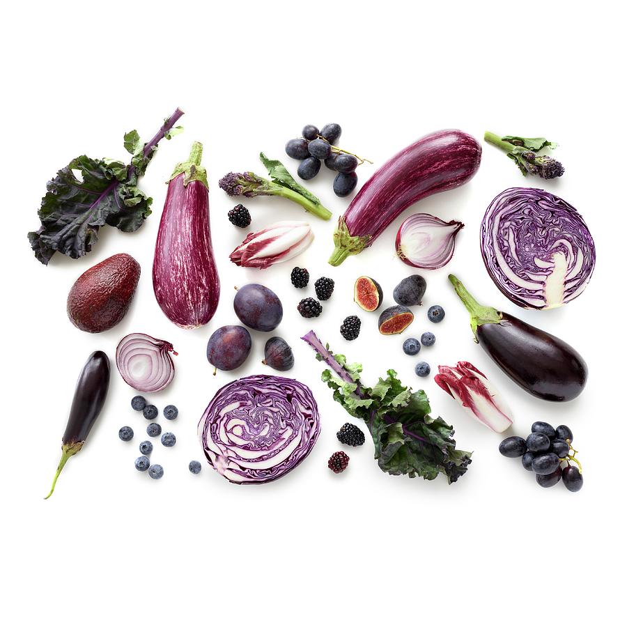 Fresh Purple Produce Photograph by Science Photo Library