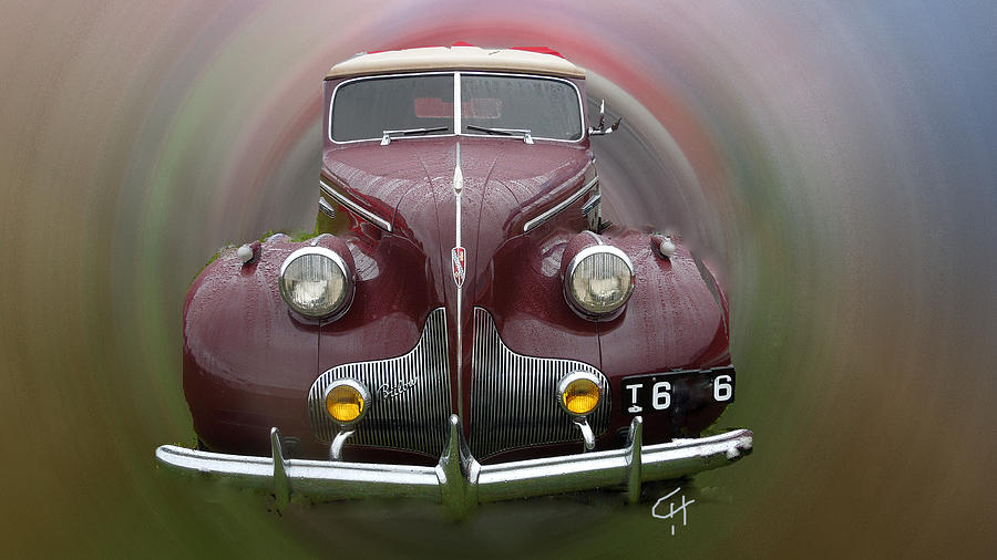 Vintage Photograph - Fresh Rain Vintage Wash Car Beauty  by Colette V Hera Guggenheim