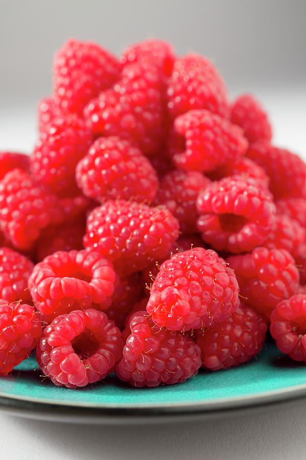 Still Life Photograph - Fresh Raspberries by Aberration Films Ltd