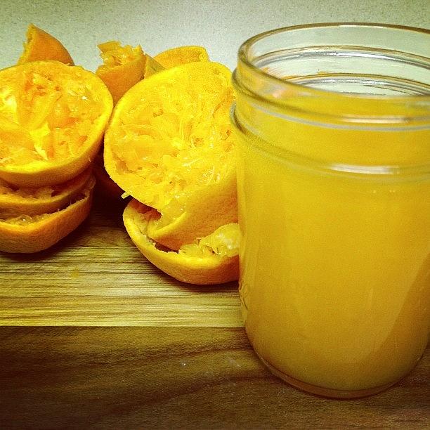 Juice Photograph - Fresh Squeezed Orange Juice. #vitaminc by Brooklyn Cole