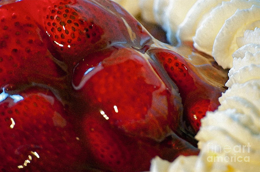 Fresh Strawberry Pie Photograph by Gwyn Newcombe