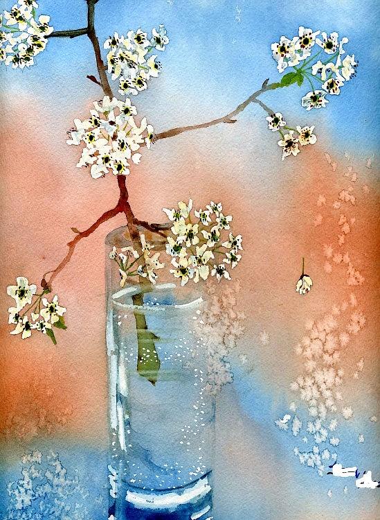 Flower Painting - Freshly picked by Karen Mary Castranova