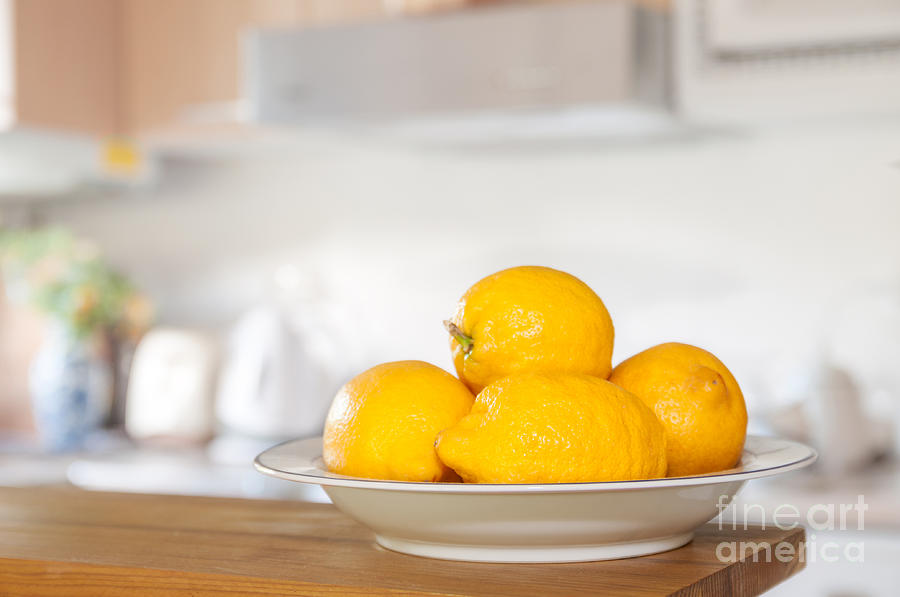 Lemon Photograph - Freshly Picked Lemons by Amanda Elwell