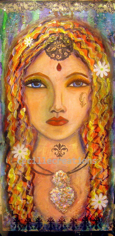 Freya And Her Necklace Painting By Daniela Fodor