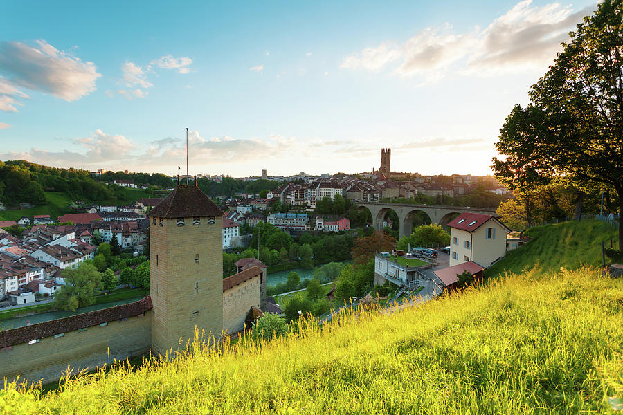Fribourg City In Spring Photograph by Xenotar