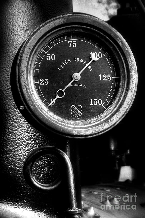 Frick Company Steam Gauge Photograph by Michael Eingle