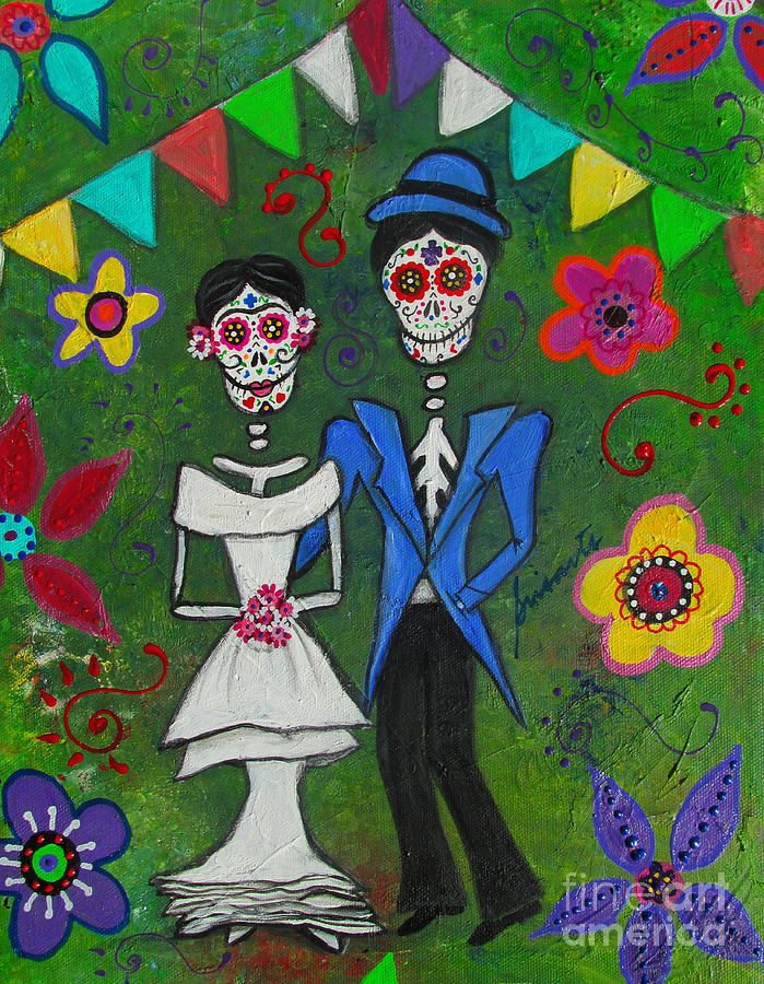 Frida And Diegos Wedding Painting by Pristine Cartera Turkus