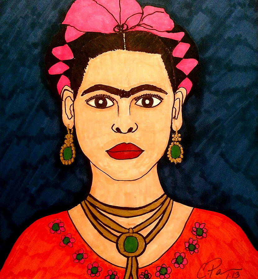 Frida Drawing by Chrissy  Pena