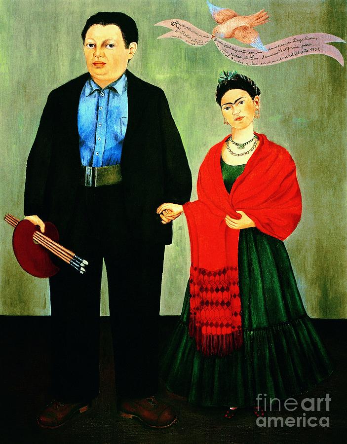 Frida Kahlo and Diego Rivera Painting by AAR Reproductions - Pixels Merch