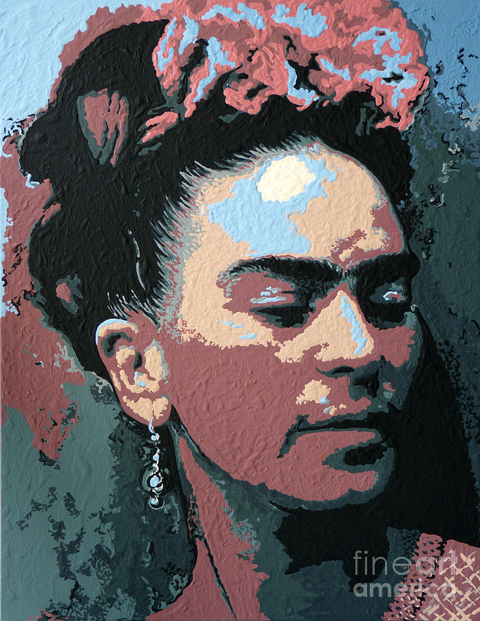 Frida Painting - Frida Kahlo In Colour by N Faulkner Frida Painting - Frida Kahlo In Colour by N Faulkner