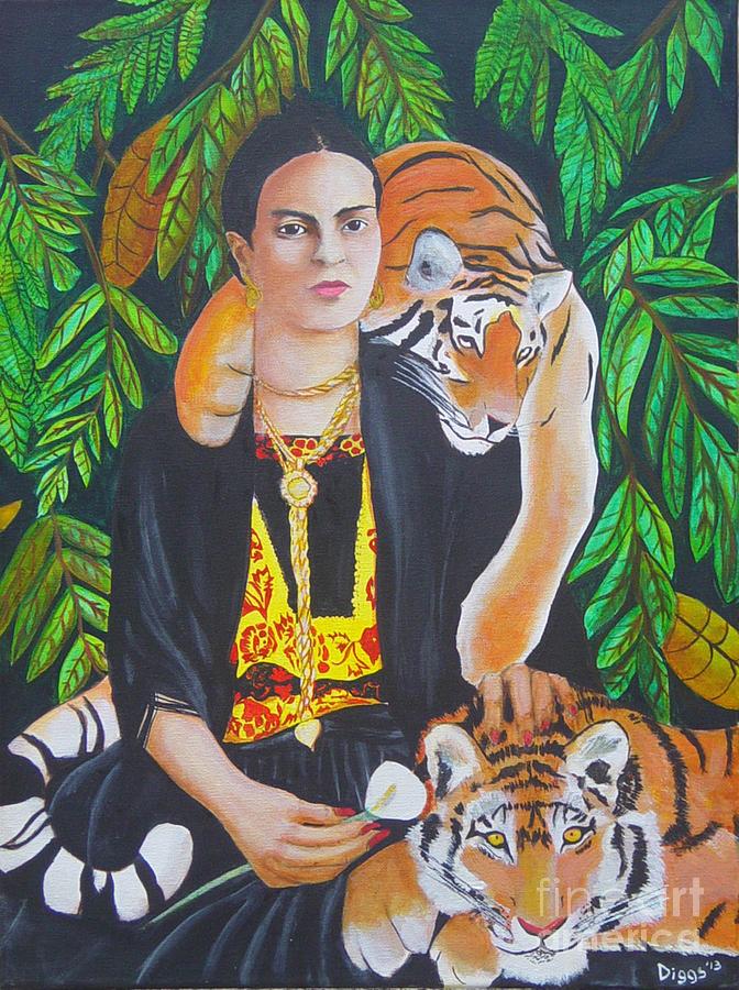 Frida Kahlo The one who ate the tigers baby won't sleep Painting by ...