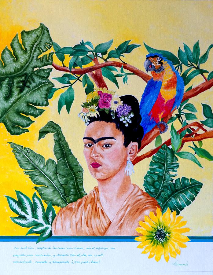 Frida Kahlo Painting by Thomas Gronowski