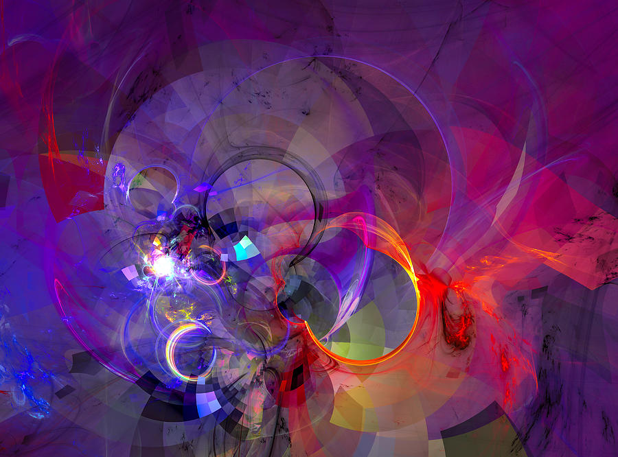 Friday Night - Abstract Fractal Art Digital Art by Modern Abstract