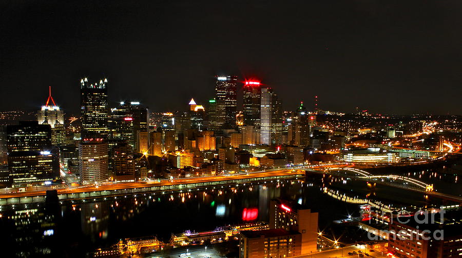 Pittsburgh Photograph - Friday Night  by Jay Nodianos