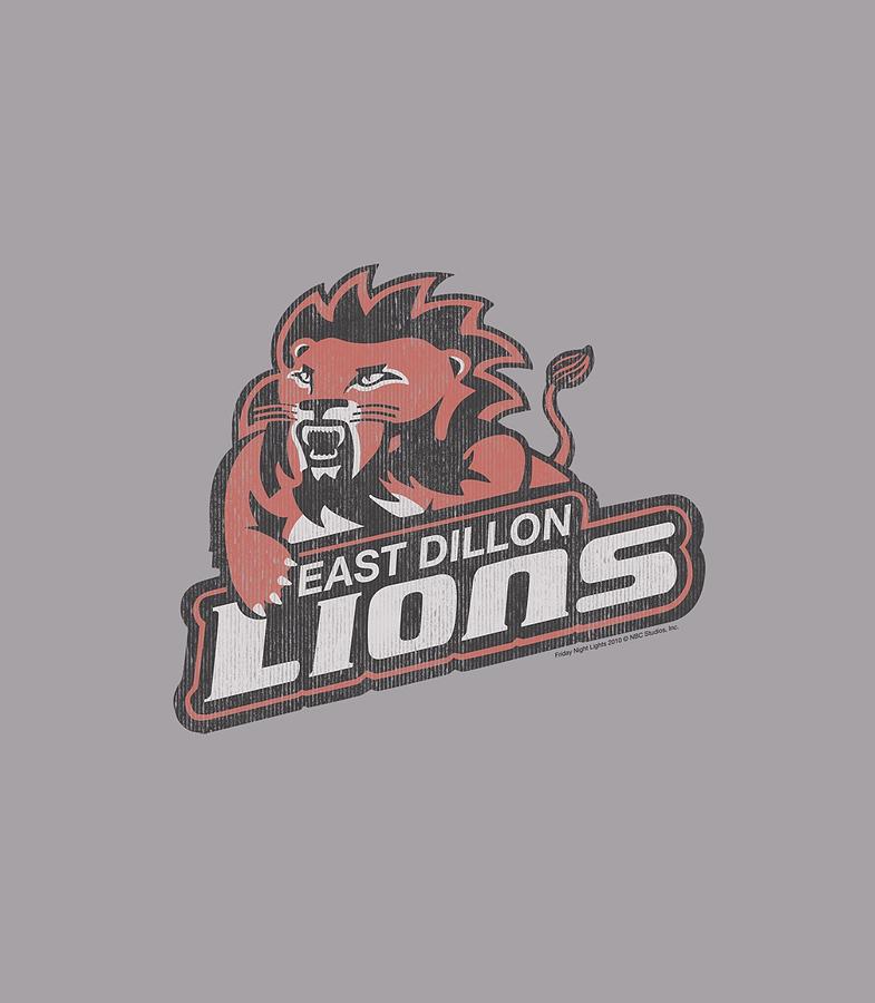 Football Digital Art - Friday Night Lts - East Dillion Lions by Brand A