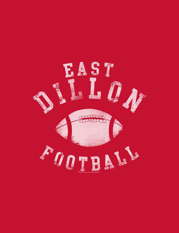 Football Digital Art - Friday Night Lts - East Dillon Football by Brand A