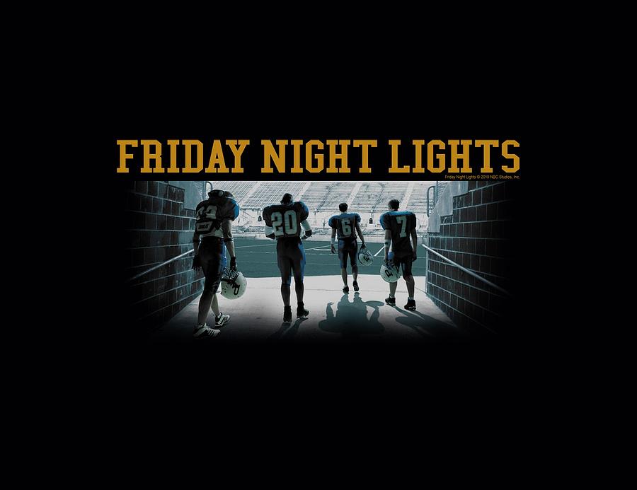 Football Digital Art - Friday Night Lts - Game Time by Brand A