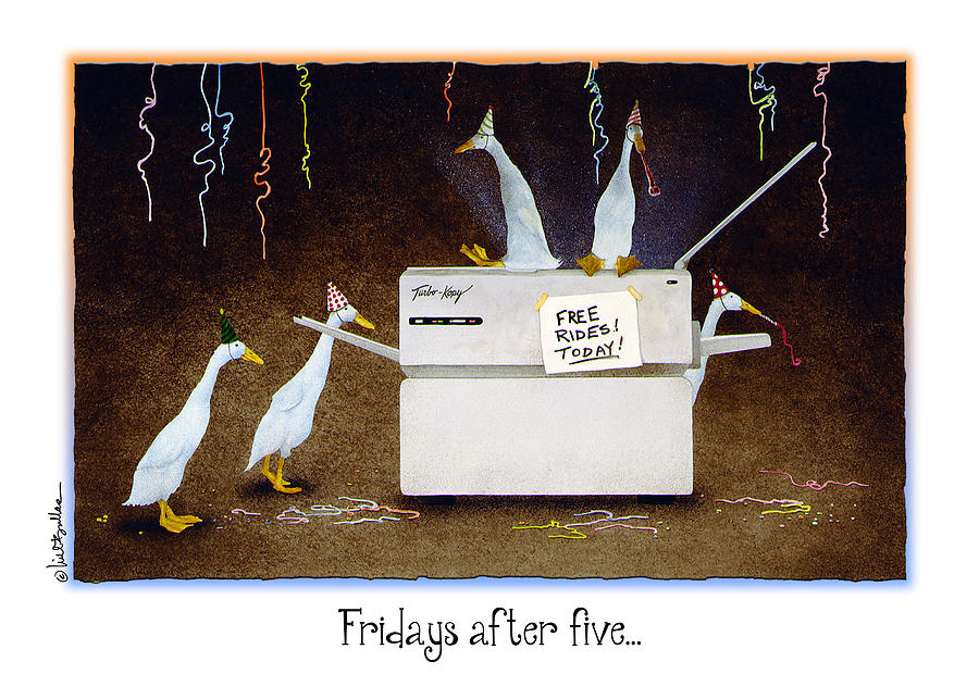 Duck Painting - Fridays after five... by Will Bullas