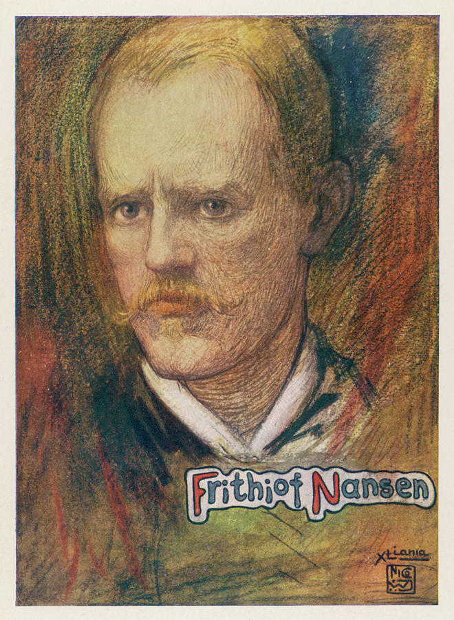 Nansen Drawing - Fridtjof Nansen (1861-1930), Norwegian by Mary Evans Picture Library
