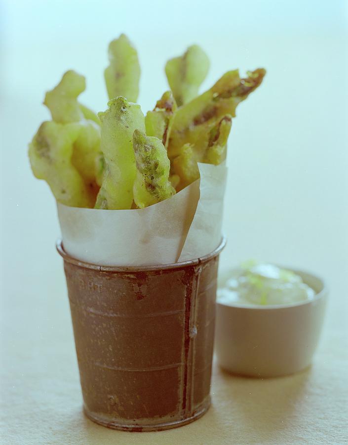Fried Asparagus Photograph by Romulo Yanes