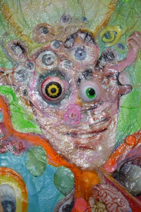 Bizarre Mixed Media - Fried Face by Douglas Fromm