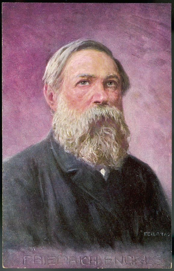 Friedrich Engels German Political Drawing by Mary Evans Picture Library