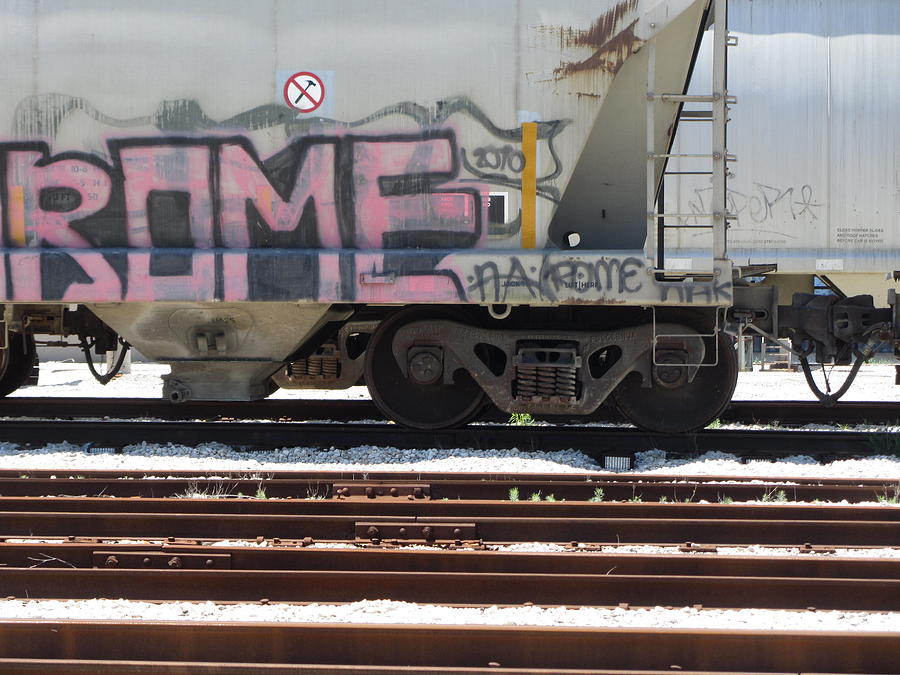 Frieght Train Grafitti 3 Photograph by Anita Burgermeister