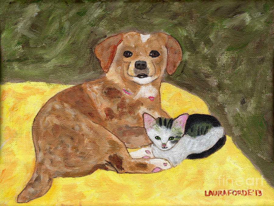 Friends Painting by Laura Forde