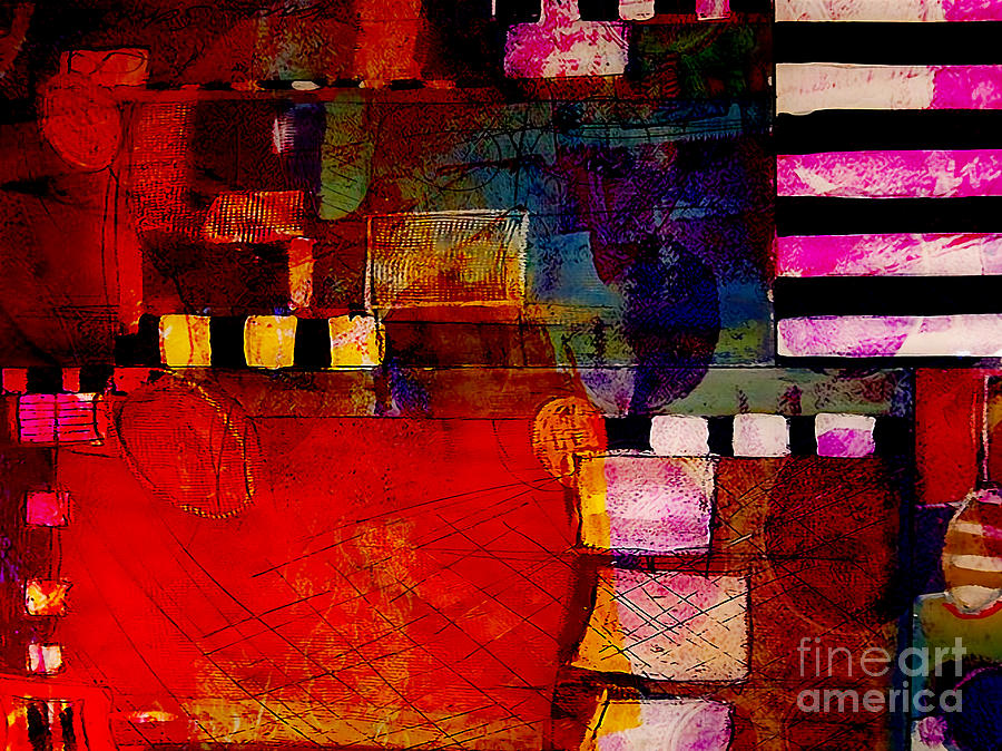 Living Room Mixed Media - Friends by Marvin Blaine