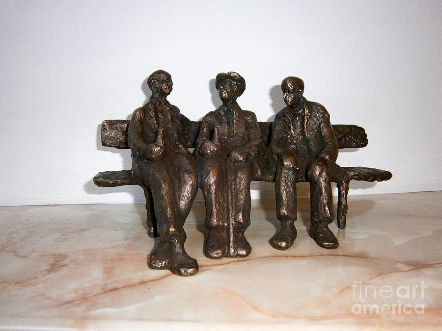 Bronze Sculpture - Friends by Milen Litchkov