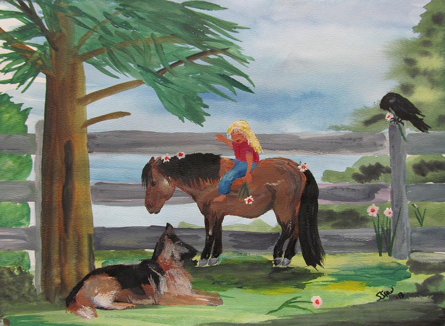 Friends Painting by Susan Voidets