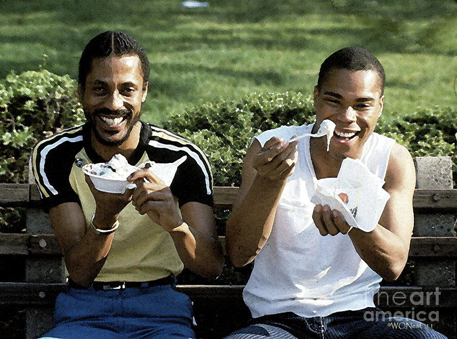 Portrait Photograph - Summer, Friends. and Ice Cream by Walter Neal