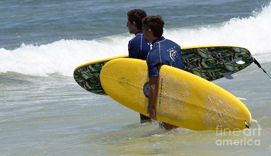 Surf Buddies Brazil Photograph by Bob Christopher